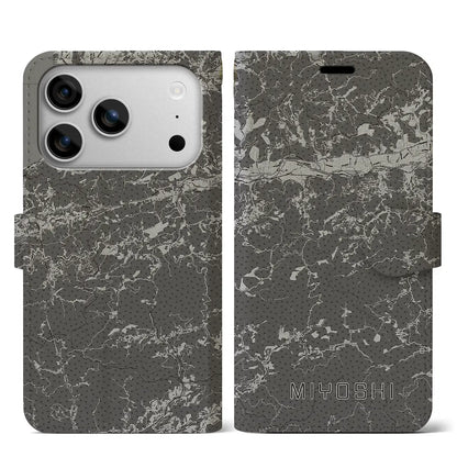 【三好（徳島県）】地図柄iPhoneケース（手帳タイプ）