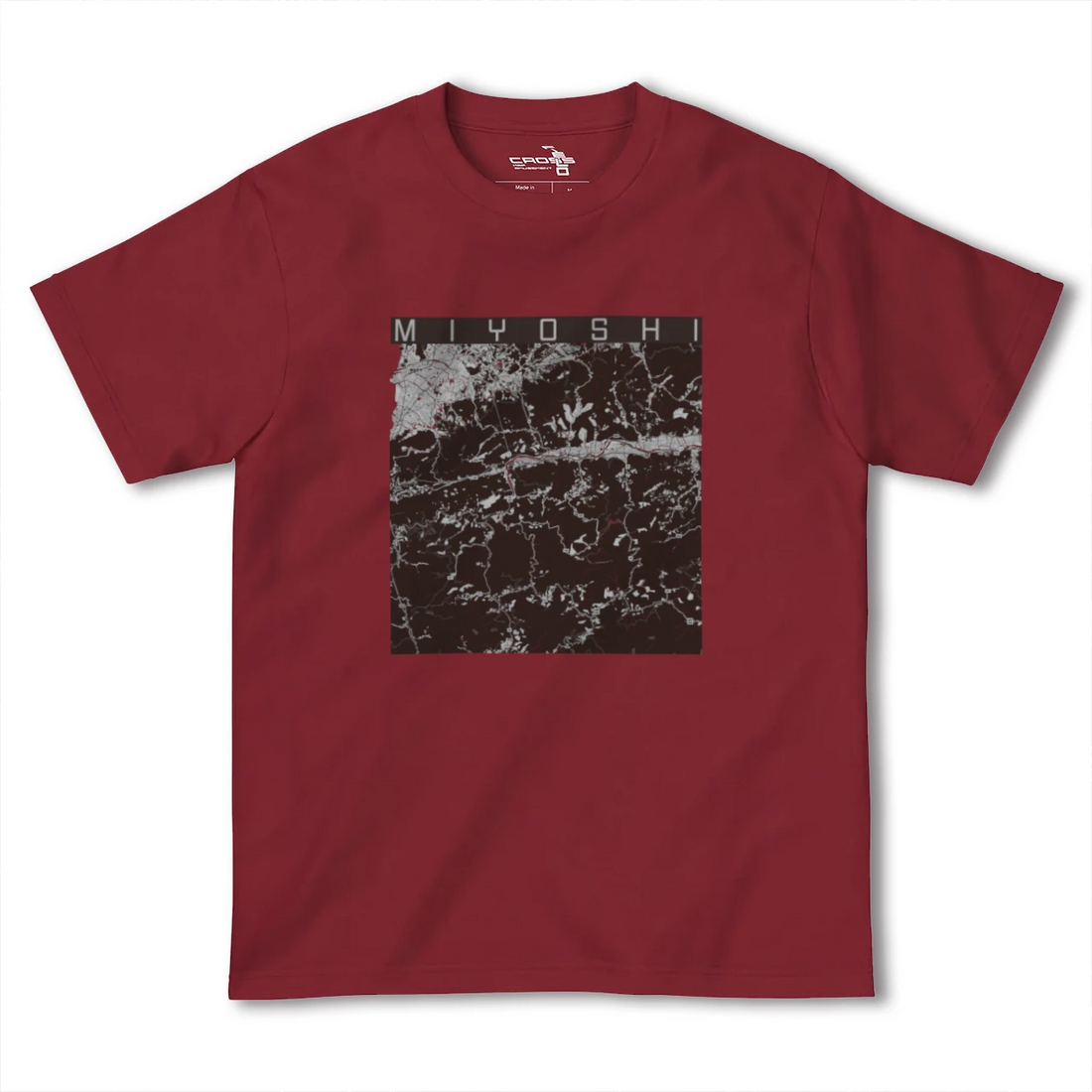 【三好(徳島県)】地図柄ヘビーウェイトTシャツ