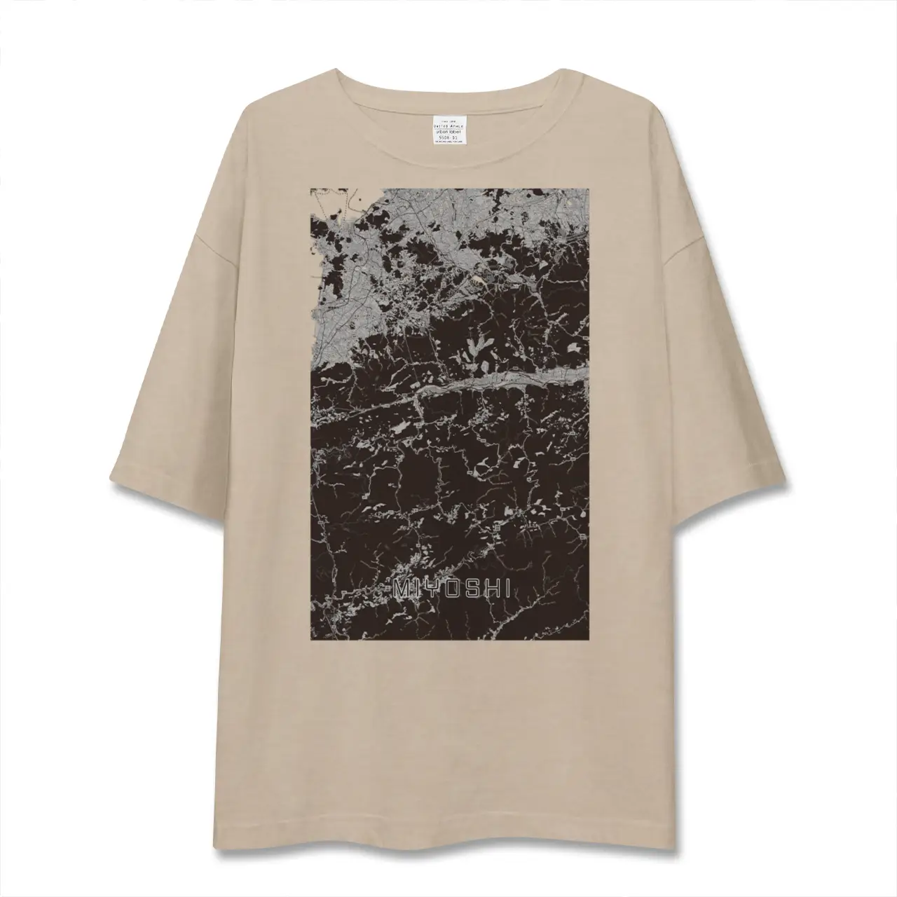 【三好（徳島県）】地図柄ビッグシルエットTシャツ