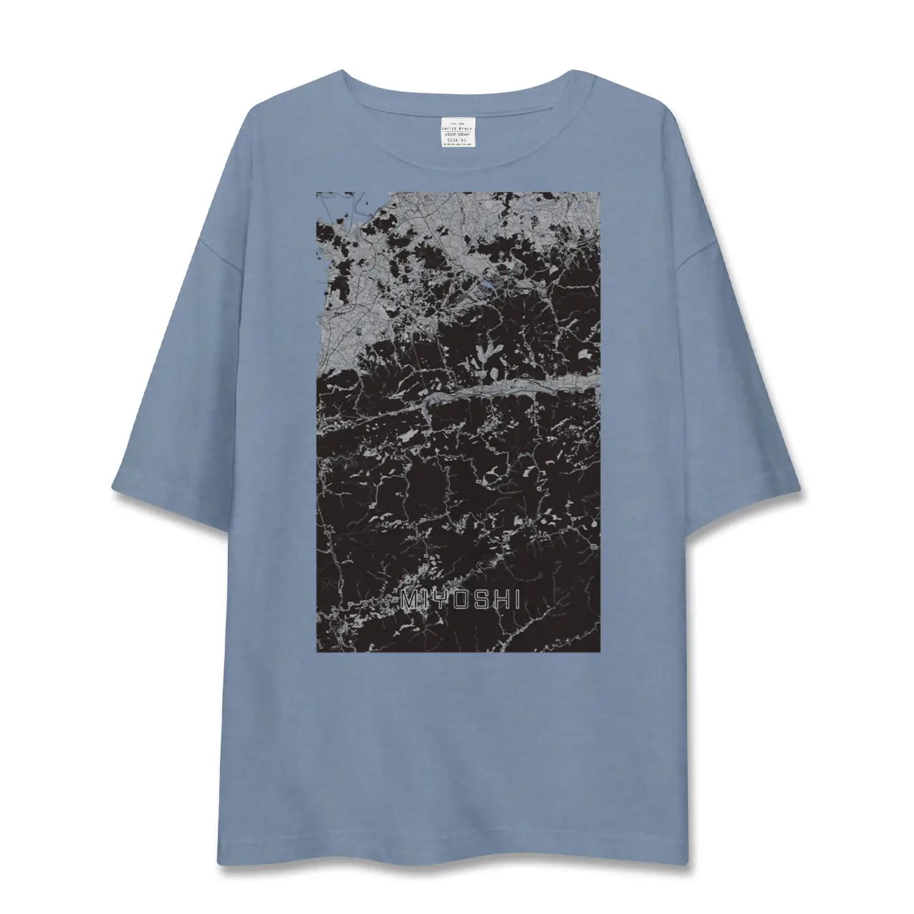 【三好（徳島県）】地図柄ビッグシルエットTシャツ