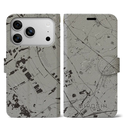 【三芳（埼玉県）】地図柄iPhoneケース（手帳タイプ）