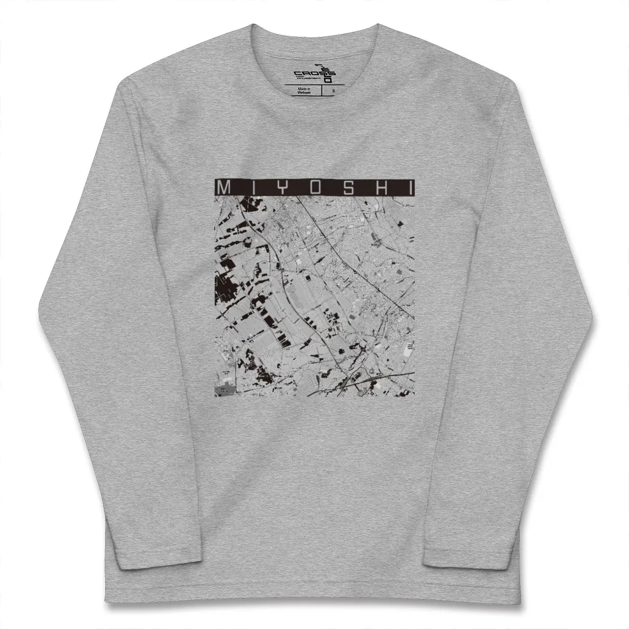 【三芳（埼玉県）】地図柄ロングスリーブTシャツ