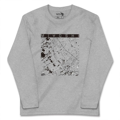 【三芳（埼玉県）】地図柄ロングスリーブTシャツ