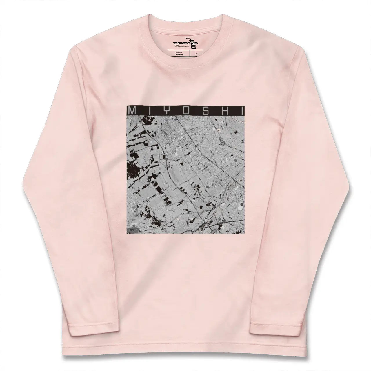 【三芳（埼玉県）】地図柄ロングスリーブTシャツ