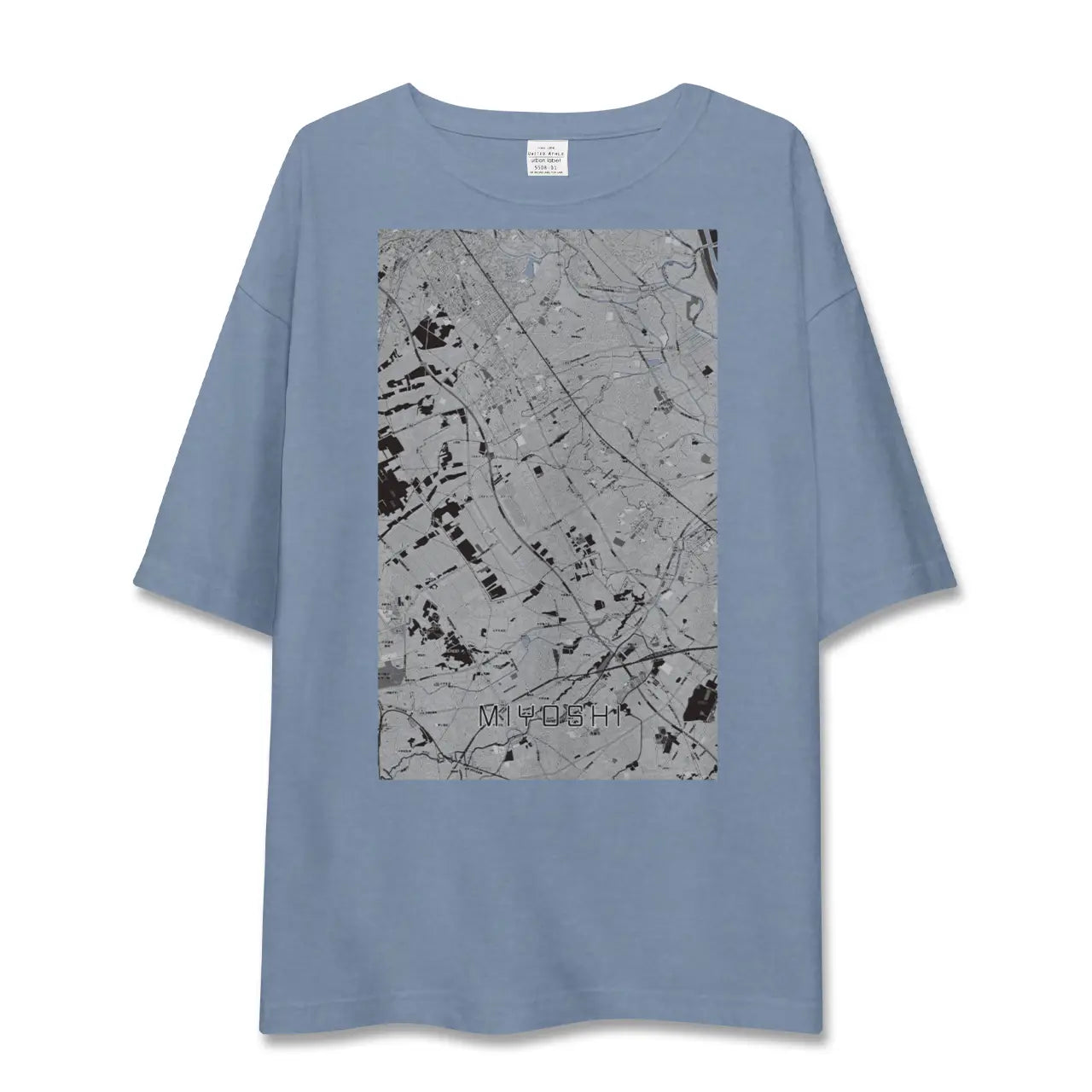 【三芳（埼玉県）】地図柄ビッグシルエットTシャツ
