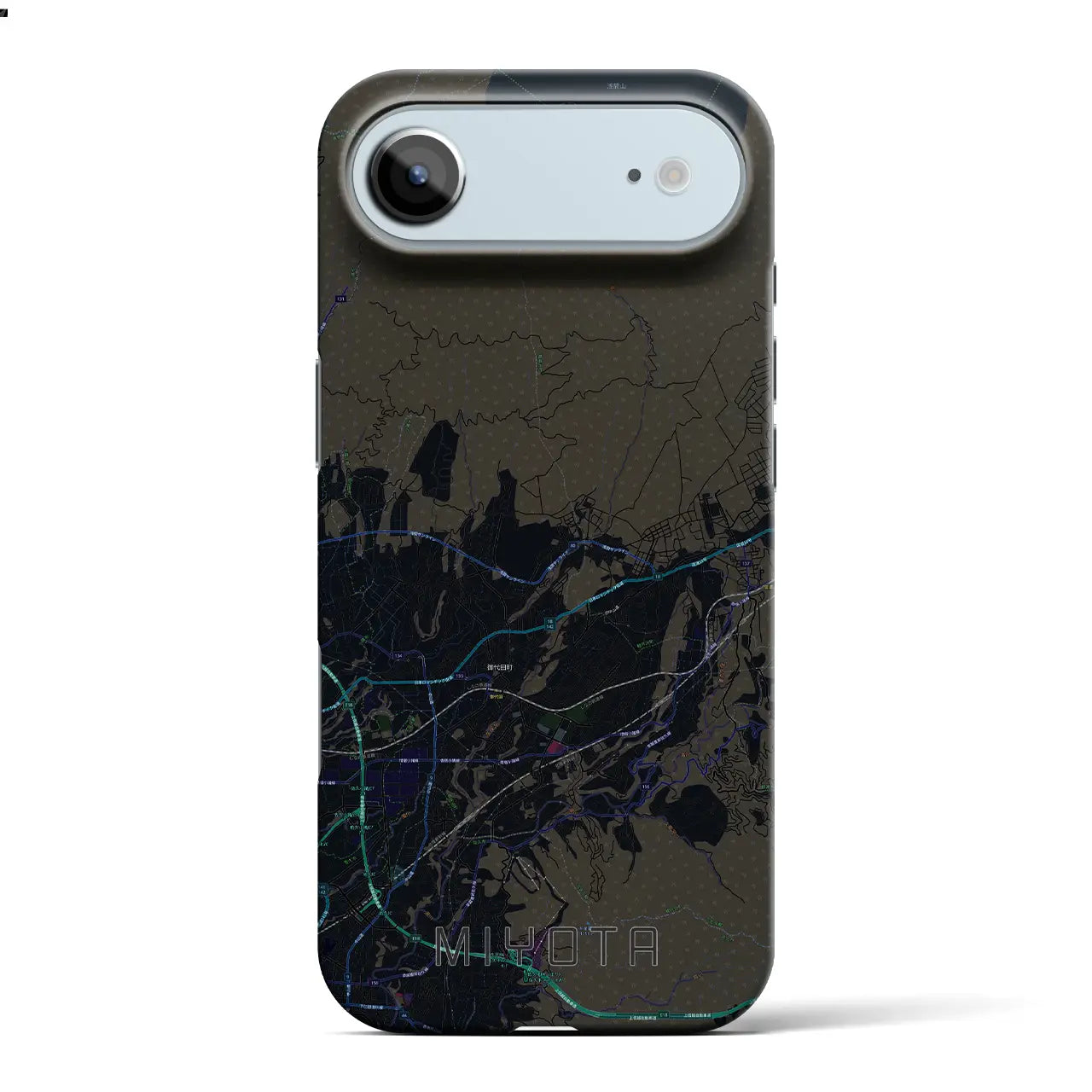 【御代田（長野県）】地図柄iPhoneケース（バックカバータイプ）