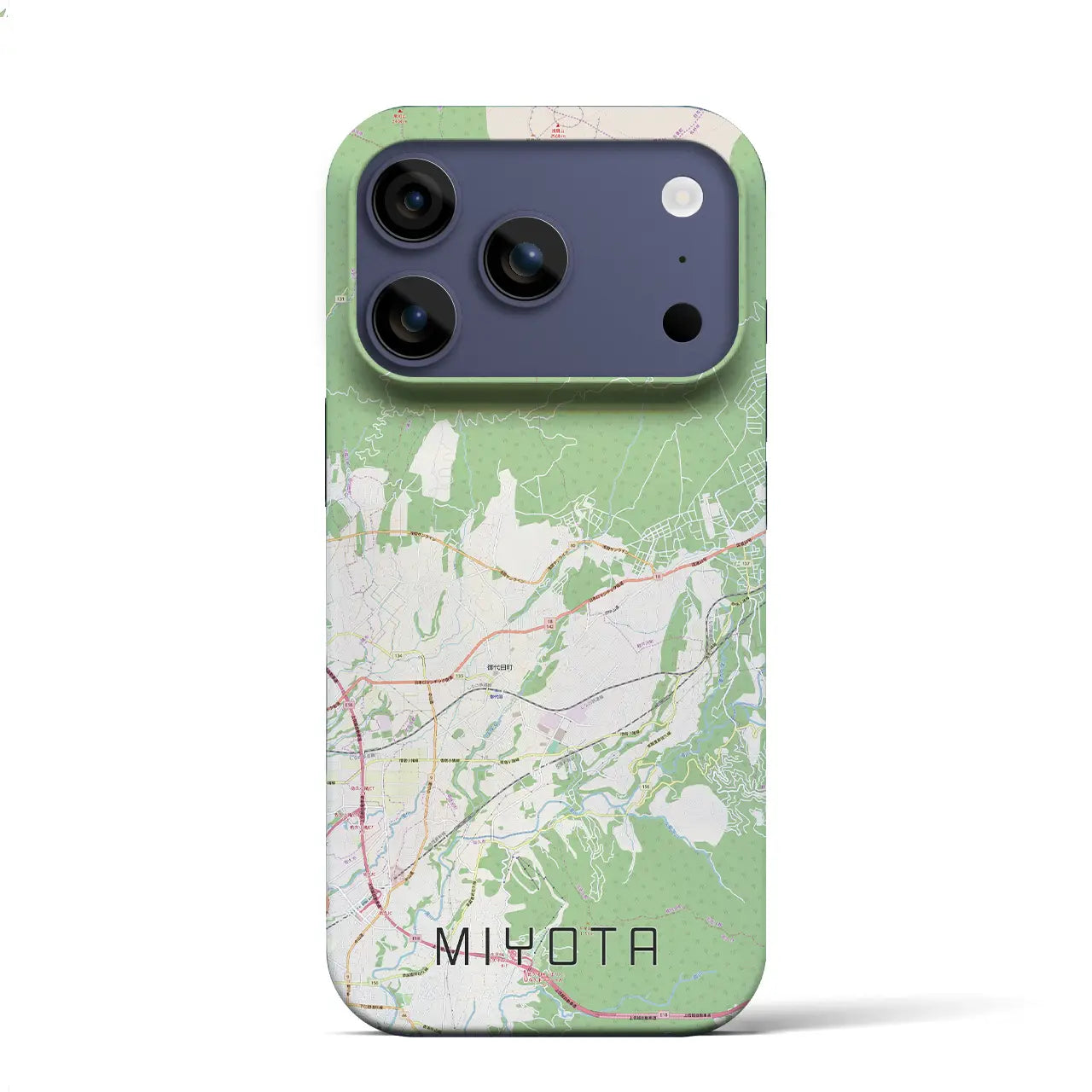 【御代田（長野県）】地図柄iPhoneケース（バックカバータイプ）