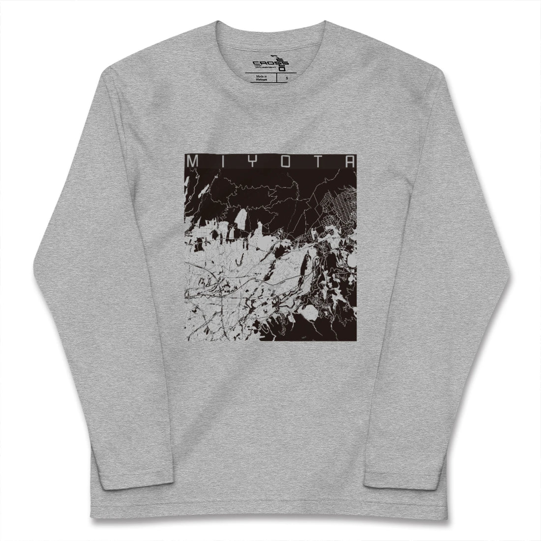 【御代田（長野県）】地図柄ロングスリーブTシャツ