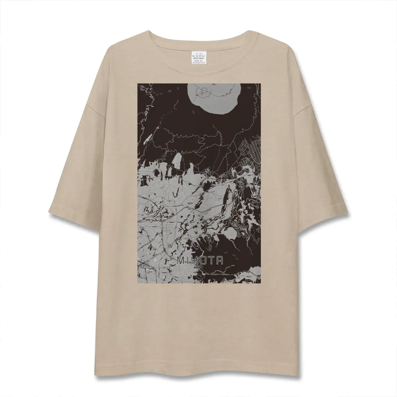 【御代田（長野県）】地図柄ビッグシルエットTシャツ