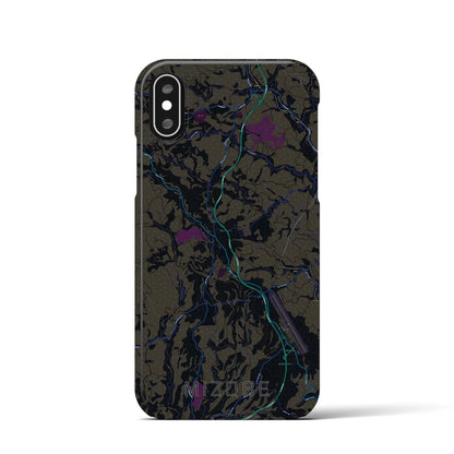 【溝辺（鹿児島県）】地図柄iPhoneケース（バックカバータイプ）