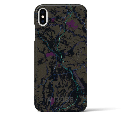 【溝辺（鹿児島県）】地図柄iPhoneケース（バックカバータイプ）