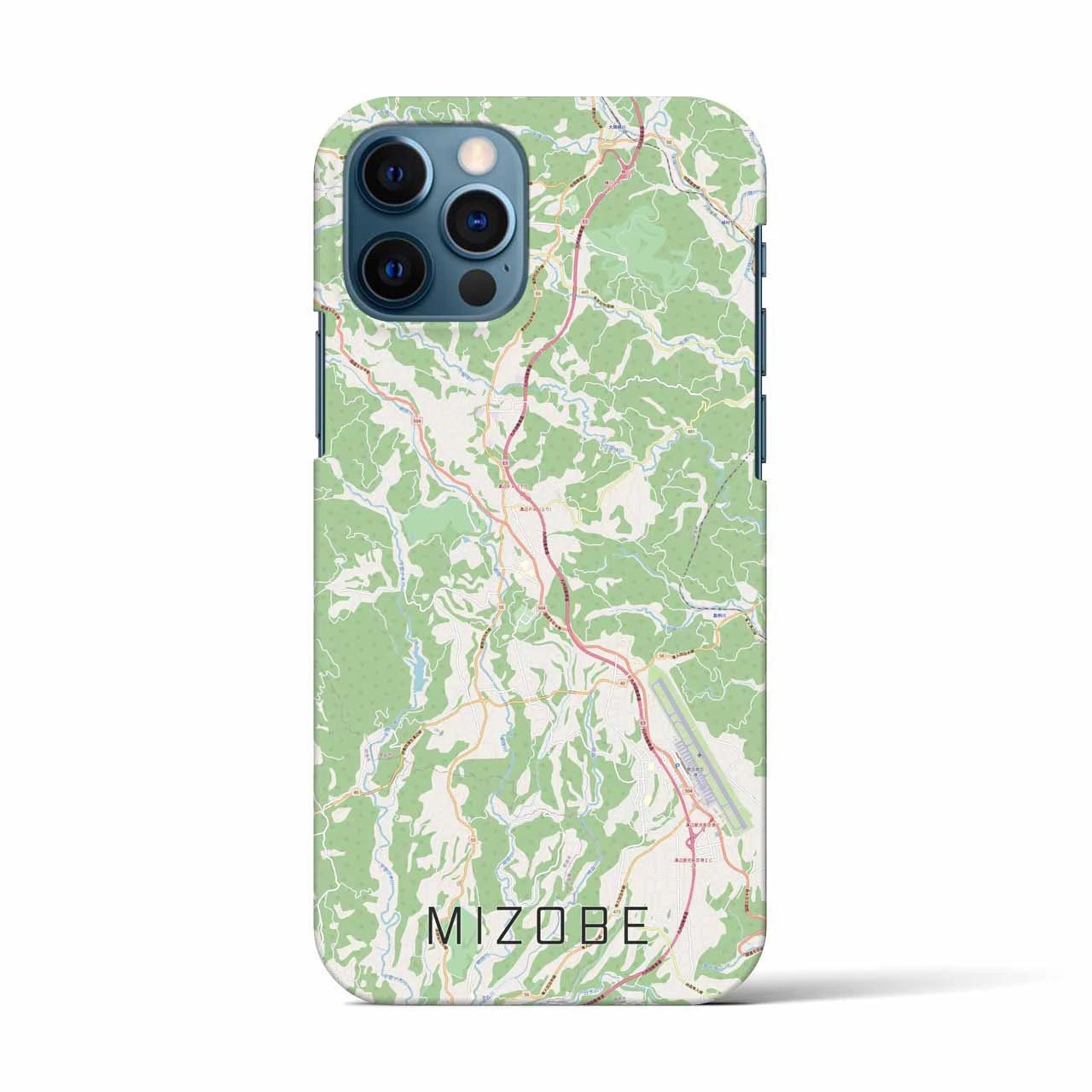 【溝辺（鹿児島県）】地図柄iPhoneケース（バックカバータイプ）