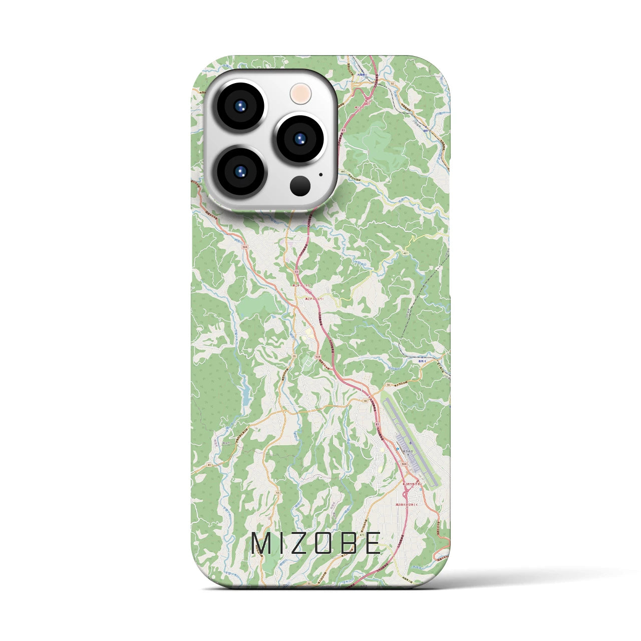 【溝辺（鹿児島県）】地図柄iPhoneケース（バックカバータイプ）