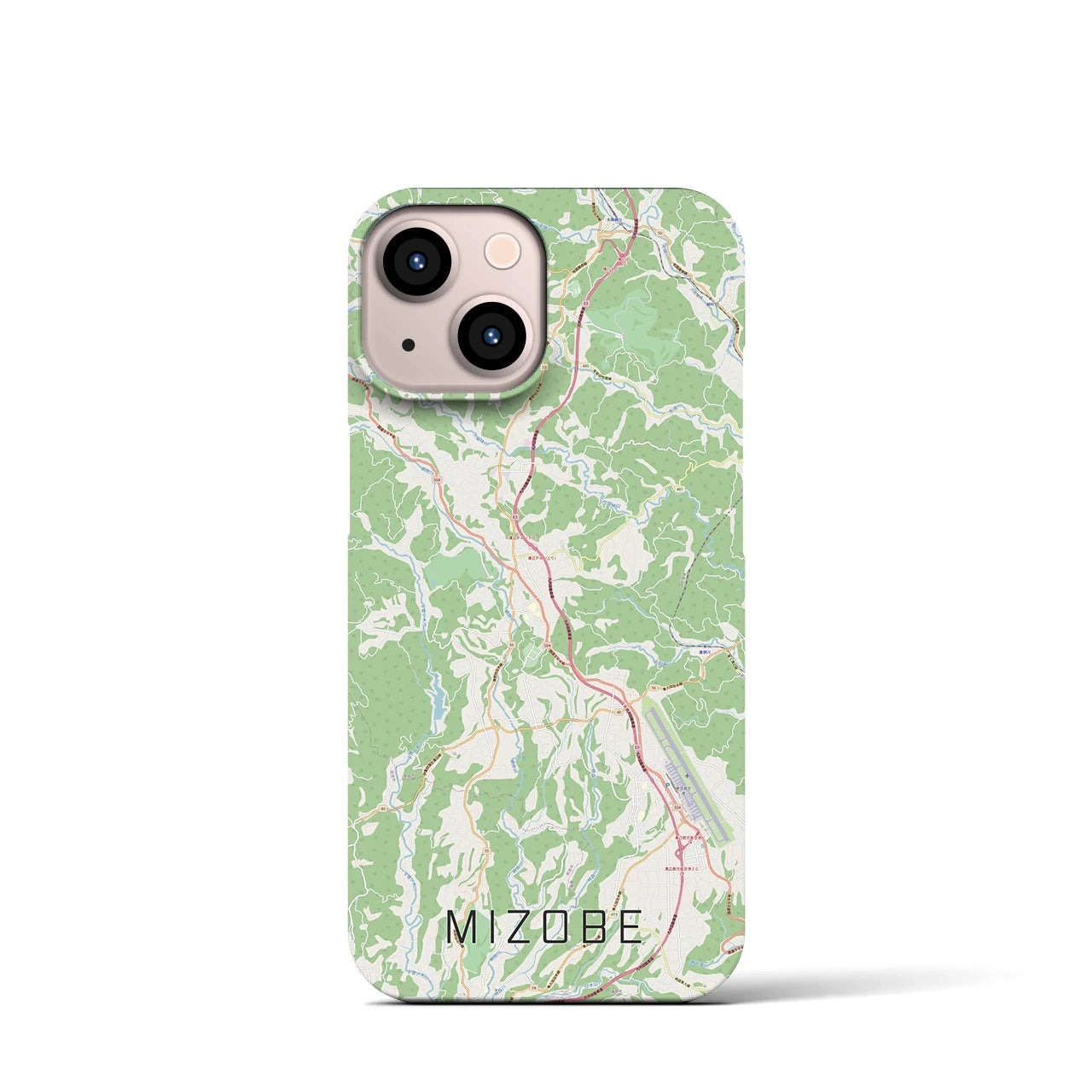 【溝辺（鹿児島県）】地図柄iPhoneケース（バックカバータイプ）