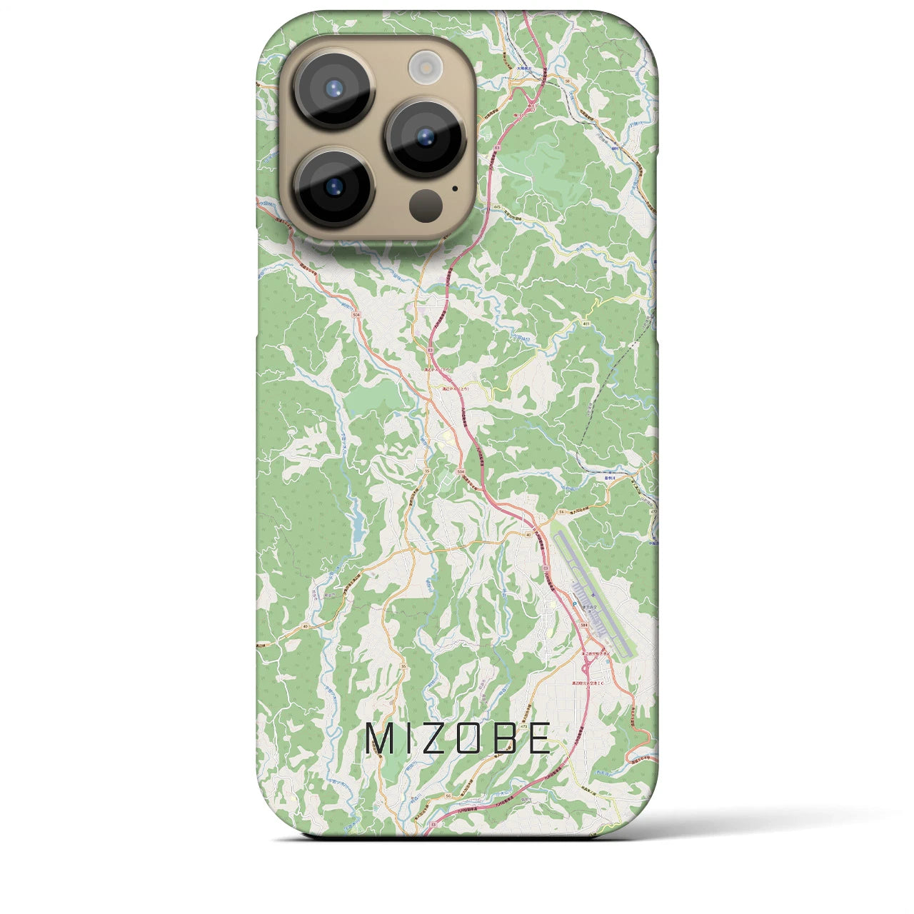 【溝辺（鹿児島県）】地図柄iPhoneケース（バックカバータイプ）