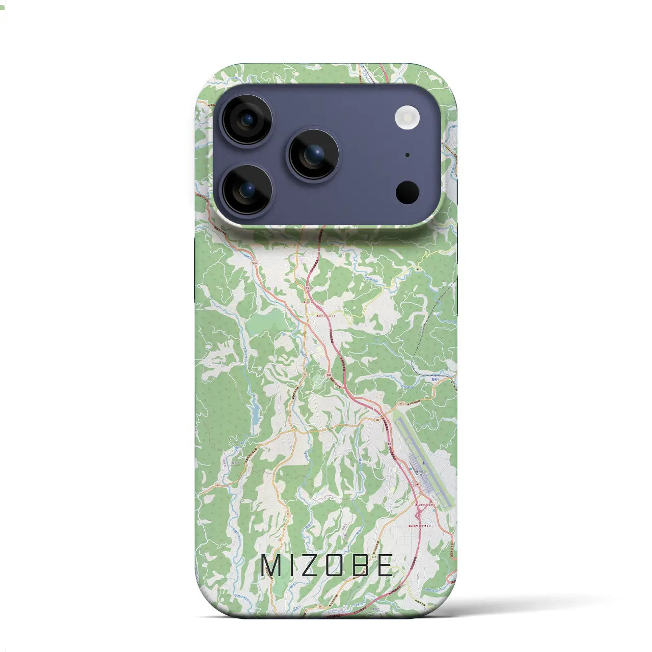 【溝辺（鹿児島県）】地図柄iPhoneケース（バックカバータイプ）