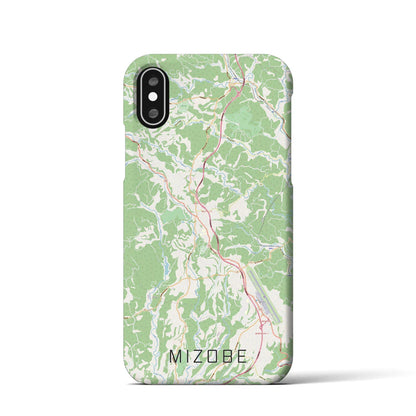 【溝辺（鹿児島県）】地図柄iPhoneケース（バックカバータイプ）
