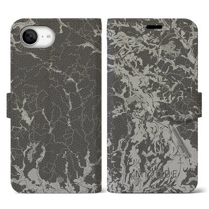 【溝辺（鹿児島県）】地図柄iPhoneケース（手帳タイプ）