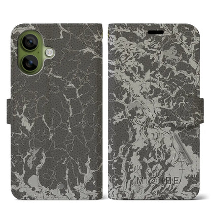 【溝辺（鹿児島県）】地図柄iPhoneケース（手帳タイプ）