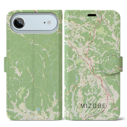 【溝辺（鹿児島県）】地図柄iPhoneケース（手帳タイプ）