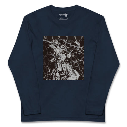 【溝辺（鹿児島県）】地図柄ロングスリーブTシャツ