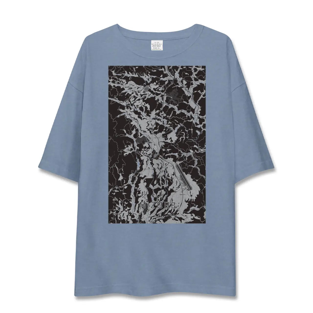 【溝辺（鹿児島県）】地図柄ビッグシルエットTシャツ