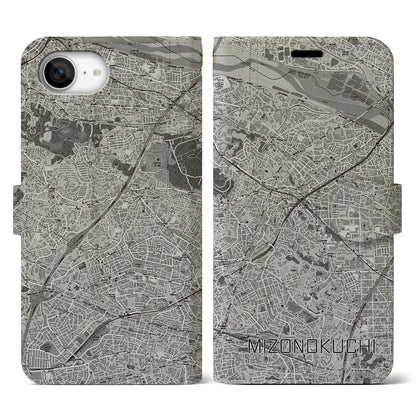 【溝の口（神奈川県）】地図柄iPhoneケース（手帳タイプ）