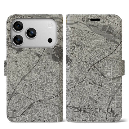 【溝の口（神奈川県）】地図柄iPhoneケース（手帳タイプ）