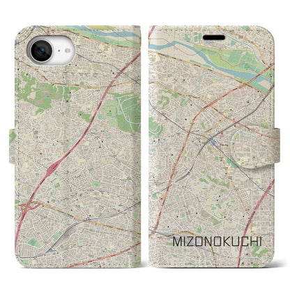 【溝の口（神奈川県）】地図柄iPhoneケース（手帳タイプ）