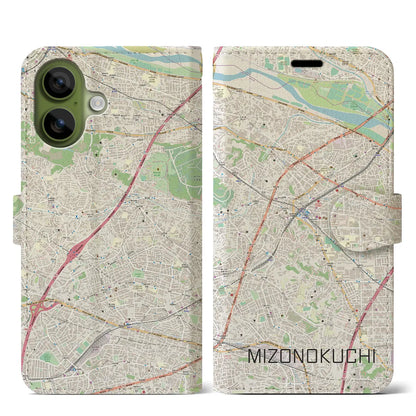 【溝の口（神奈川県）】地図柄iPhoneケース（手帳タイプ）