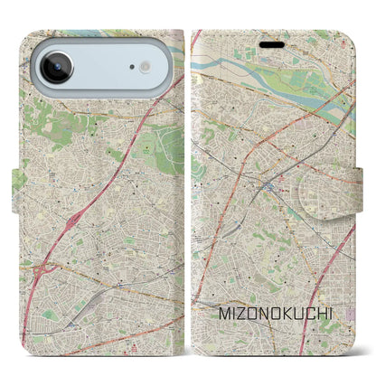 【溝の口（神奈川県）】地図柄iPhoneケース（手帳タイプ）