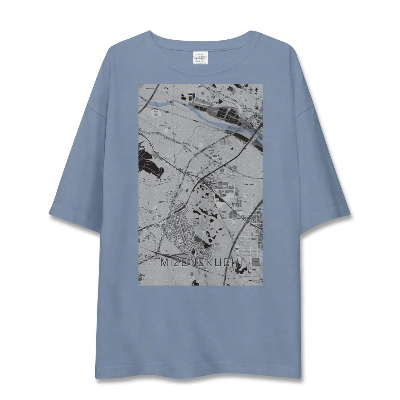 【溝の口（神奈川県）】地図柄ビッグシルエットTシャツ