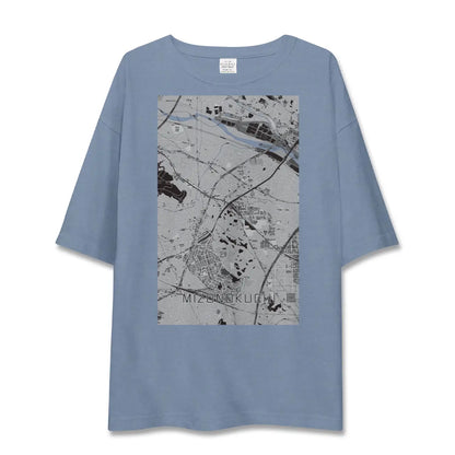 【溝の口（神奈川県）】地図柄ビッグシルエットTシャツ