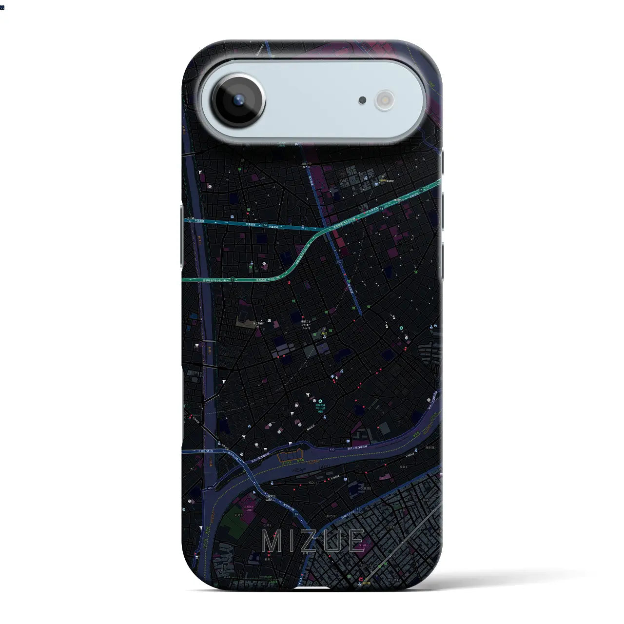 【瑞江（東京都）】地図柄iPhoneケース（バックカバータイプ）