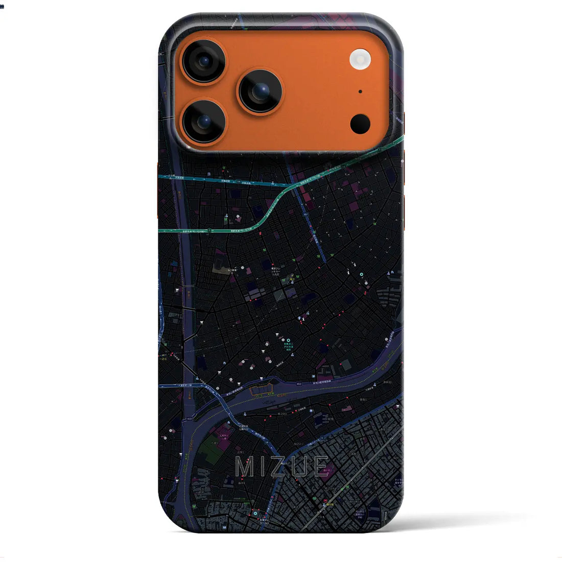 【瑞江（東京都）】地図柄iPhoneケース（バックカバータイプ）