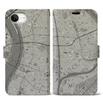 【瑞江（東京都）】地図柄iPhoneケース（手帳タイプ）