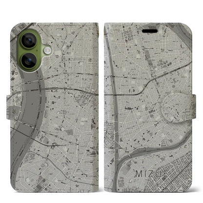 【瑞江（東京都）】地図柄iPhoneケース（手帳タイプ）