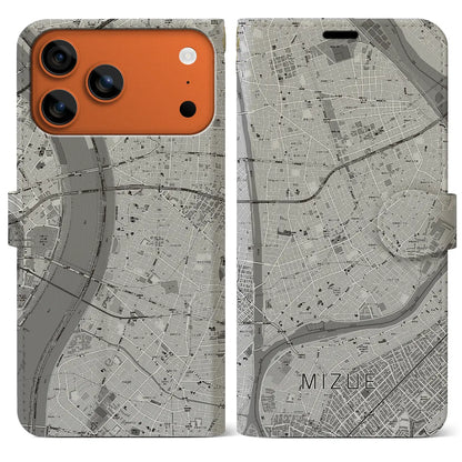 【瑞江（東京都）】地図柄iPhoneケース（手帳タイプ）