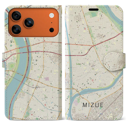 【瑞江（東京都）】地図柄iPhoneケース（手帳タイプ）