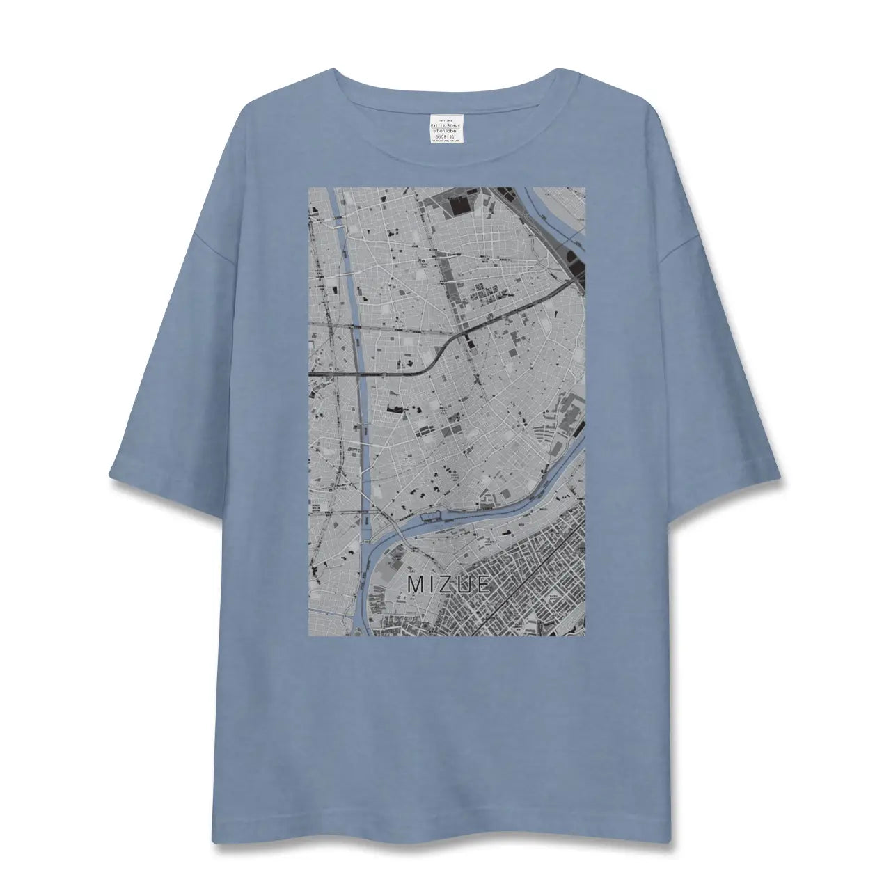 【瑞江（東京都）】地図柄ビッグシルエットTシャツ