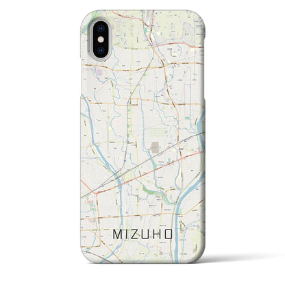 【瑞穂（岐阜県）】地図柄iPhoneケース（バックカバータイプ）