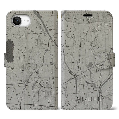 【瑞穂（岐阜県）】地図柄iPhoneケース（手帳タイプ）