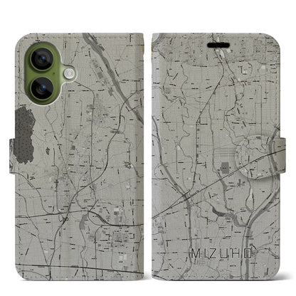 【瑞穂（岐阜県）】地図柄iPhoneケース（手帳タイプ）