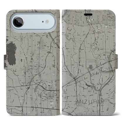 【瑞穂（岐阜県）】地図柄iPhoneケース（手帳タイプ）