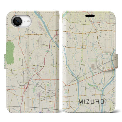 【瑞穂（岐阜県）】地図柄iPhoneケース（手帳タイプ）