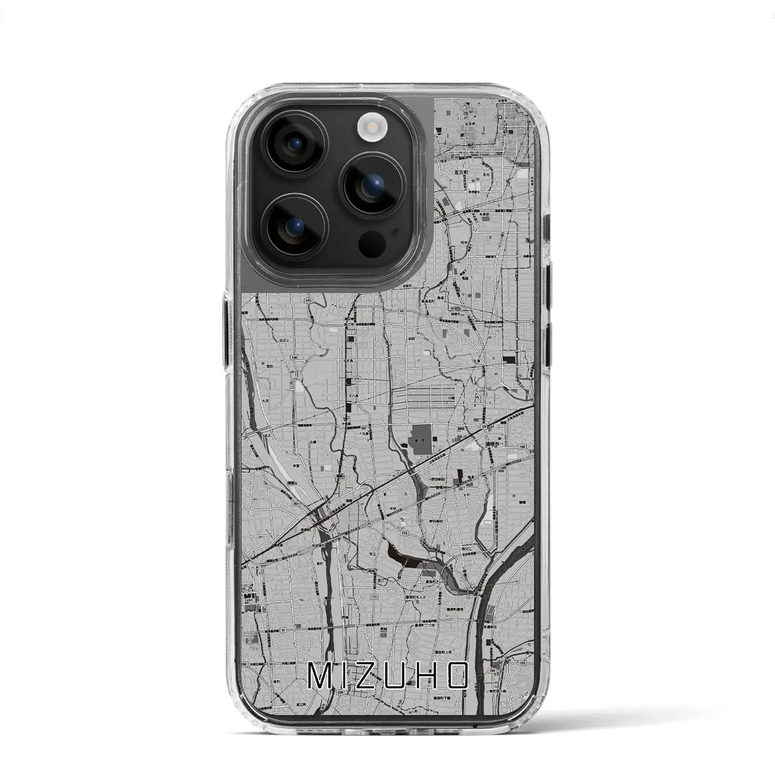 【瑞穂（岐阜県）】地図柄iPhoneケース（MagSafeタイプ）