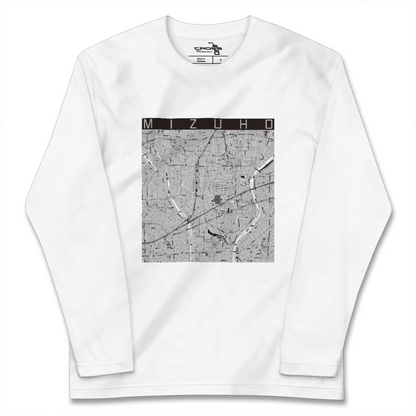 【瑞穂（岐阜県）】地図柄ロングスリーブTシャツ