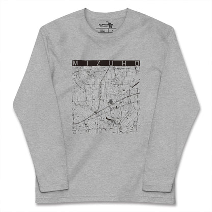 【瑞穂（岐阜県）】地図柄ロングスリーブTシャツ