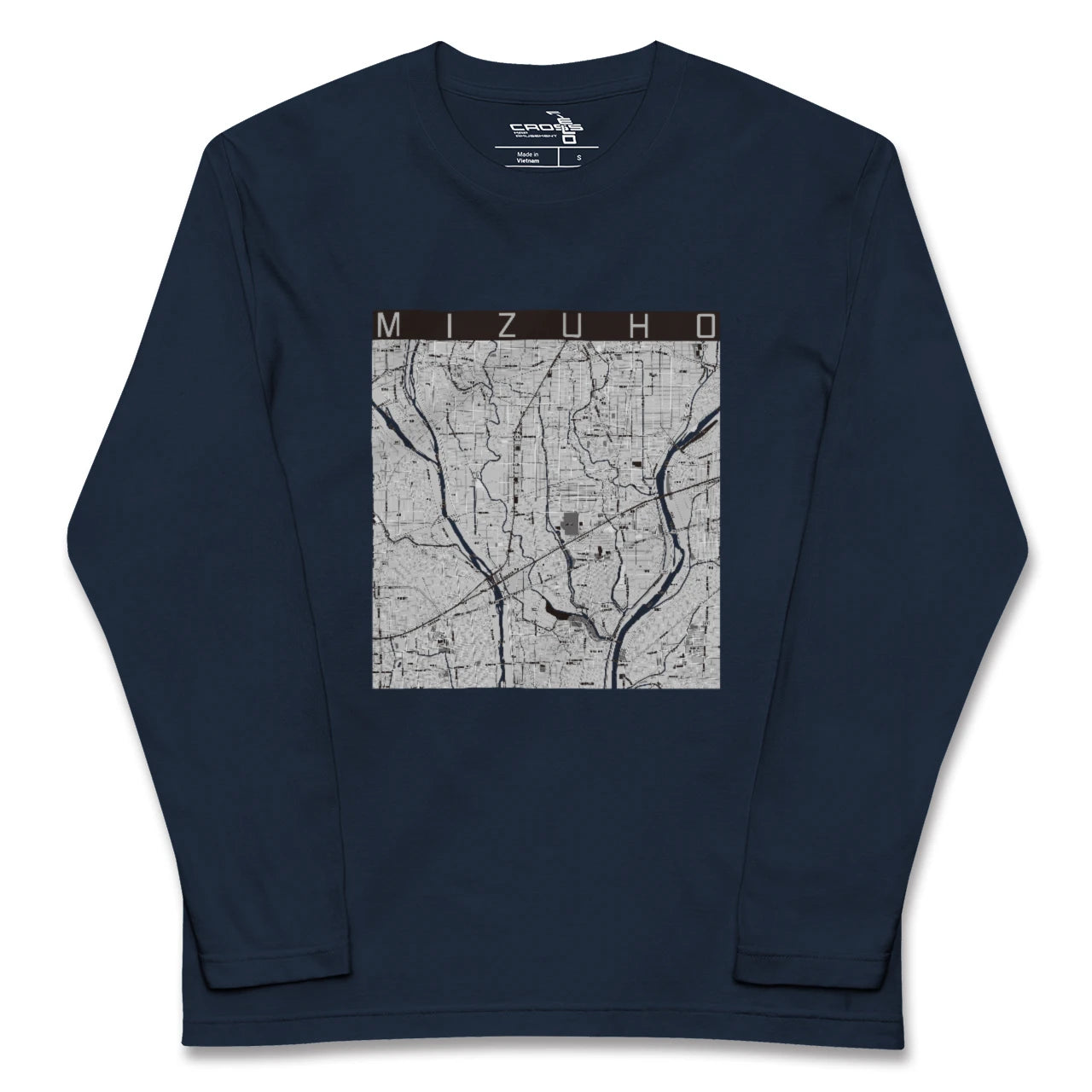 【瑞穂（岐阜県）】地図柄ロングスリーブTシャツ