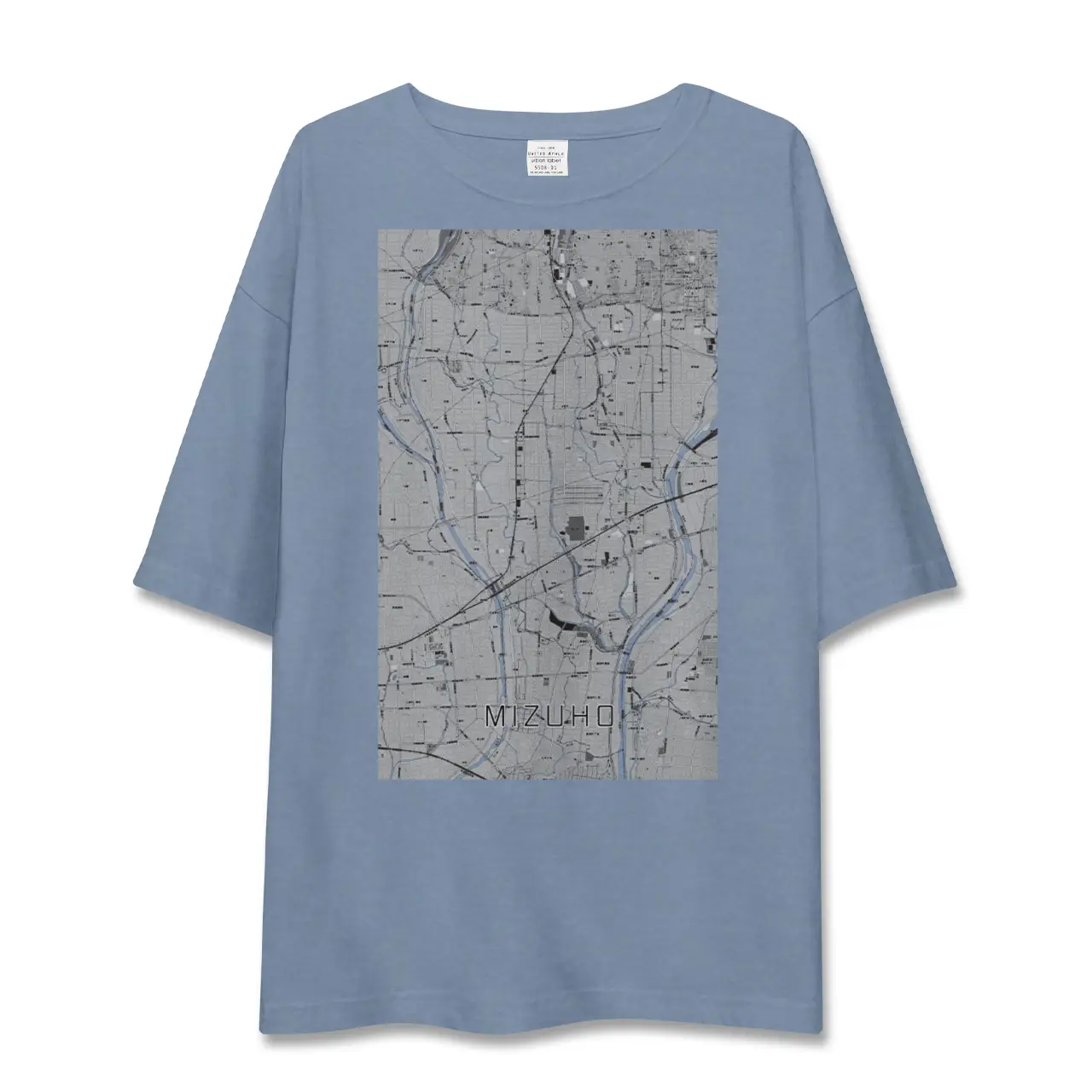 【瑞穂（岐阜県）】地図柄ビッグシルエットTシャツ